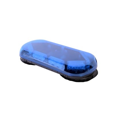 X605-B Mini Barra de luces con 24 LED, Color Azul y Montaje de Succión e Imán