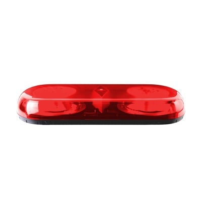 X606-R Mini Barra de Luces Serie X606, con 18 LED, Color Rojo, Montaje Permanente