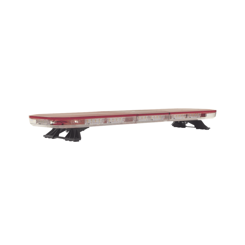 X67RWV2 Barra de luces LED de 47, 124 LED, con control de tráfico en color ámbar, dual color rojo/claro, ideal para equipar ambulancias y unidades de bomberos