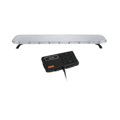 Barra de luces LED de 46" Rojo/Azul/Ambar , De 132 LEDs, Controlador Incluido, Ideal para Equipar Unidades de Seguridad Publica - Toer
