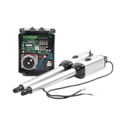 Kit de brazos para automatizar portones vehiculares abatibles de 2 hojas/ 3 Mts / 300 Kg / Uso solo residencial / Compatible con respaldo de energía - Toer