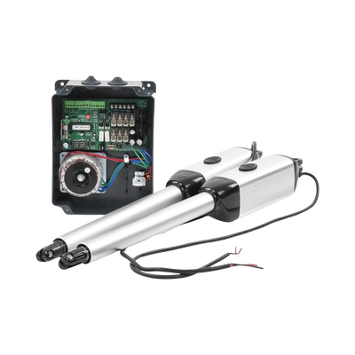 Kit de brazos para automatizar portones vehiculares abatibles de 2 hojas/ 3 Mts / 300 Kg / Uso solo residencial / Compatible con respaldo de energía - Toer