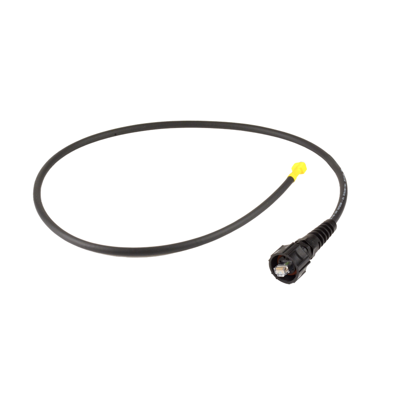 XC6-03-B05T Patch Cord Industrial Ruggedized a Plug Modular, Cat6, de 3 ft, Color Negro