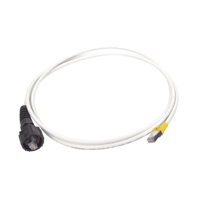 Patch Cord Reforzado Industrial (Ruggedized), Cat6A Blindado S/FTP, CM/LS0H, 1.52 Metros (5 Pies)