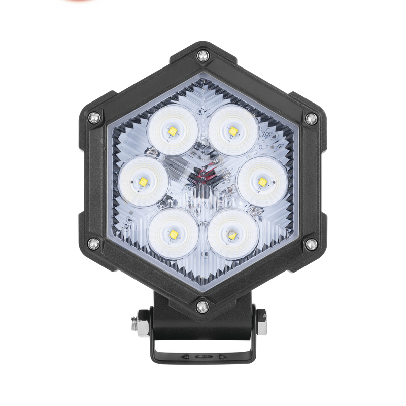 XCHR30 Luz de Trabajo Ultra brillante, 6 Led, 2200 Lumenes, 30 watts, 12-24 Vcc