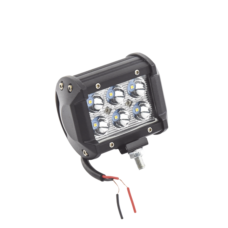 XD18F Luz de Trabajo de 6 LED, 1500 Lúmenes, 9 Watts, 10-30 Vcc, IP67, 4 pulgadas