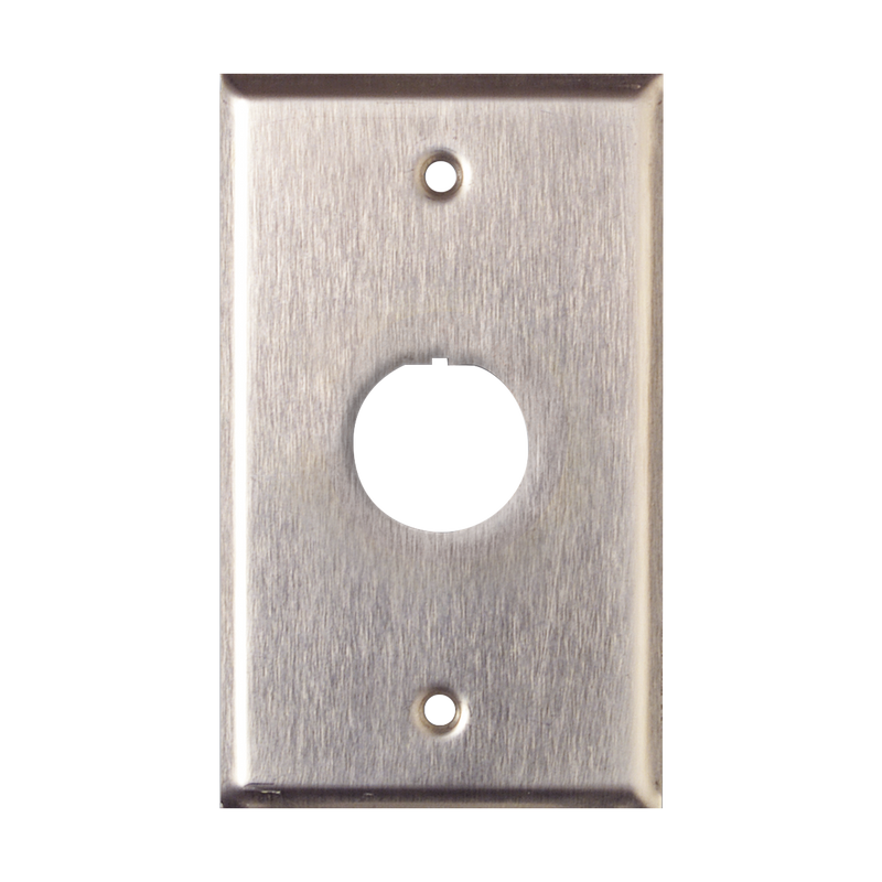 XFP-S-01-SS Placa de Pared Reforzada, de Acero Inoxidable, Para Uso Industrial, de 1 Puerto