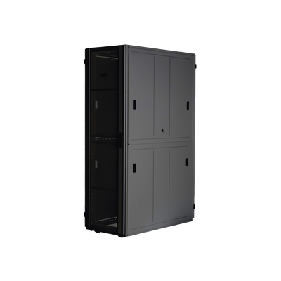 Gabinete FlexFusion™ XGL (Light) para Centros de Datos, 42 UR, 600 mm de Ancho, 1070 mm de Profundidad, Fabricado en Acero, Color Negro
