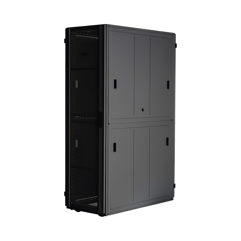 Gabinete FlexFusion? XGL (Light) para Centros de Datos, 42 UR, 800 mm de Ancho, 1200 mm de Profundidad, Fabricado en Acero, Color Negro