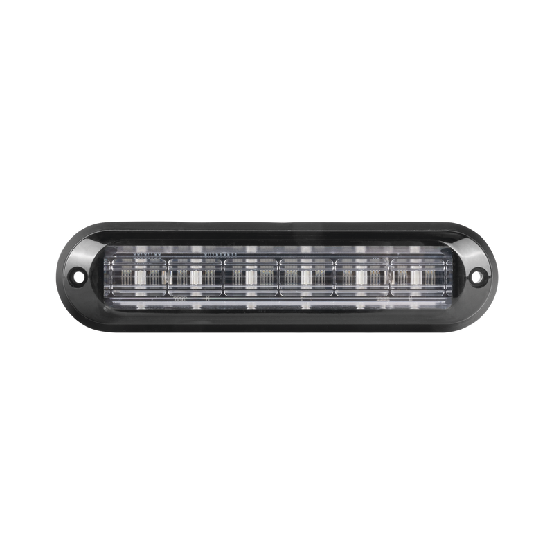 XLT1835W Luz Auxiliar Ultra Brillante IP67 de 6 LEDs, Color Claro, con mica transparente y bisel negro