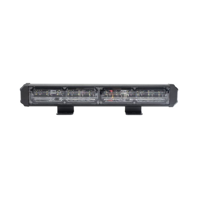 XLT2132RW Barra de Luz de Advertencia, 2 Módulos de 6 LED, 11 Pulgadas Rojo/Claro