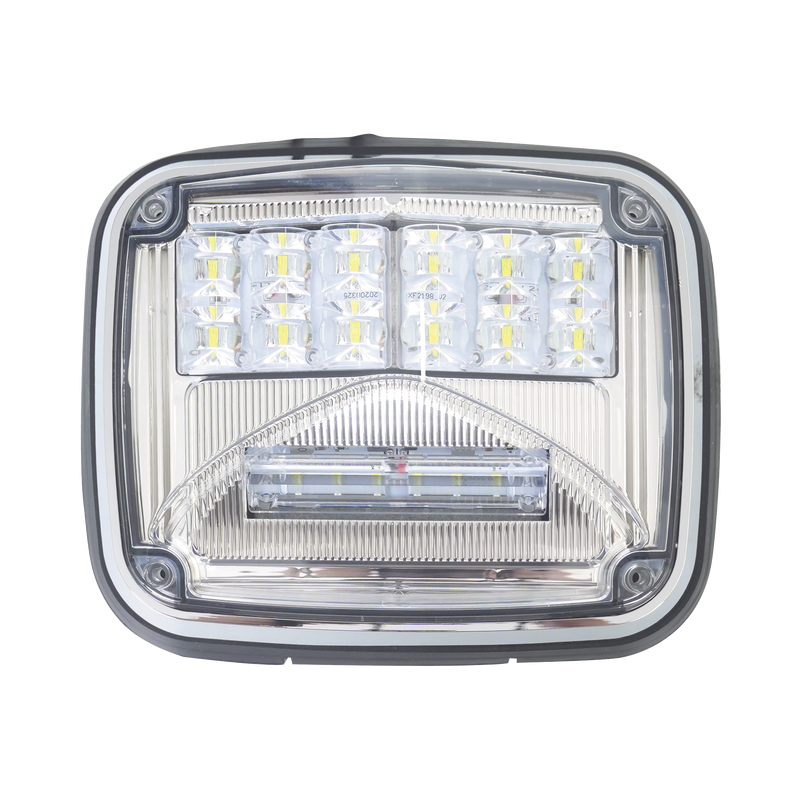 XLTE1755W Luz de advertencia de 8 X 6, Color Claro, Con Luz de Trabajo Clara, Ideal para Ambulancias