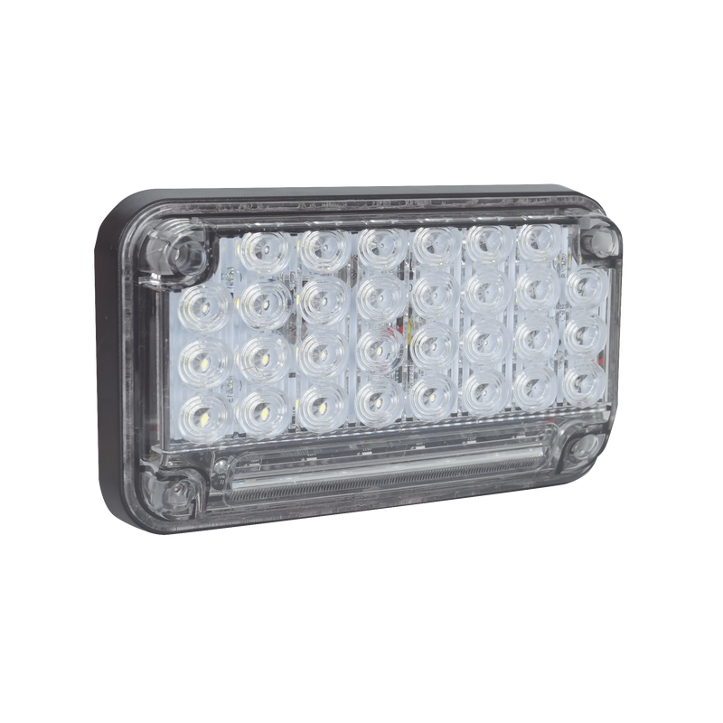 XLTE2335W Luz de Advertencia de 7X4, Color Claro, Con Luz de Trabajo, Ideal para Ambulancias