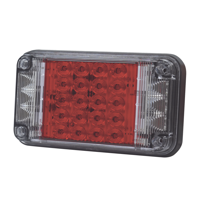 XLTE2345R  Luz de Advertencia de 7X4, Color Rojo, Con Luces de Trabajo, Ideal para Ambulancias