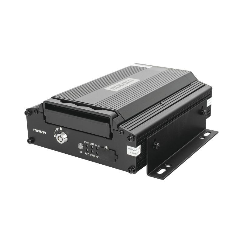 XMR401NAHDS DVR Móvil / Multiplataforma / 4 Canales AHD 2 Megapixel / Almacenamiento en HDD / H.265 / Chip IA Embebido / Soporta 4G / WiFi / GPS