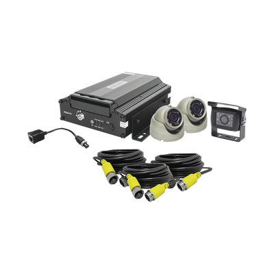 KIT DVR PARA VEHICULO /  INCLUYE /  CÁMARAS PARA INTERIOR /  CÁMARA PARA EXTERIOR, / 2MP AHD /  CABLES EXTENSORES / ADAPTADOR LAN. - Toer