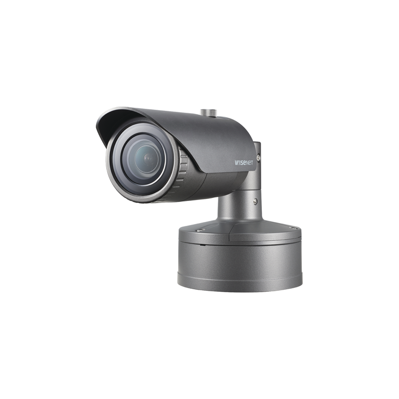 XNO-8020R Cámara IP Tipo Bala 5MP Lente Fijo 3.7 MM IR 30M H.265, H.264, WDR 120DB, HLC, Doble SD CARD 12VDC/24VAC, POE, IP67, IK10, Conteo de Personas