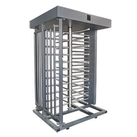 XT-100-CS Torniquete Sencillo / Cuerpo Completo / Interior/Exterior / 100% Acero con Pintura Gris / EJE CENTRAL de Acero Inoxidable /Acabado de Lujo / Alto Tráfico