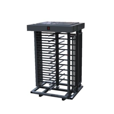 XT-100-C Torniquete Sencillo / Cuerpo Completo / Interior/Exterior / 100% Acero con Pintura Gris / EJE CENTRAL con Pintura Gris / Acabado de Lujo / Alto Tráfico