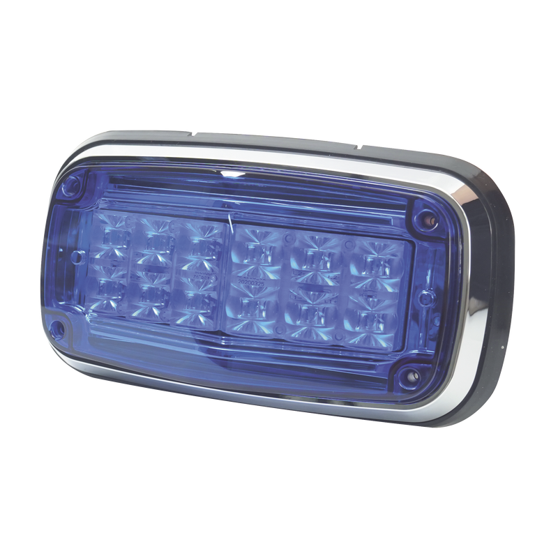 XT1885B Luz de advertencia 8 X 4, Color Azul, IP67, SAE, Ideal para Ambulancias