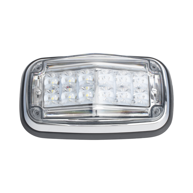 XT1885RW Luz de advertencia 8 X 4, Color Rojo / Claro, IP67, SAE, Ideal para Ambulancias