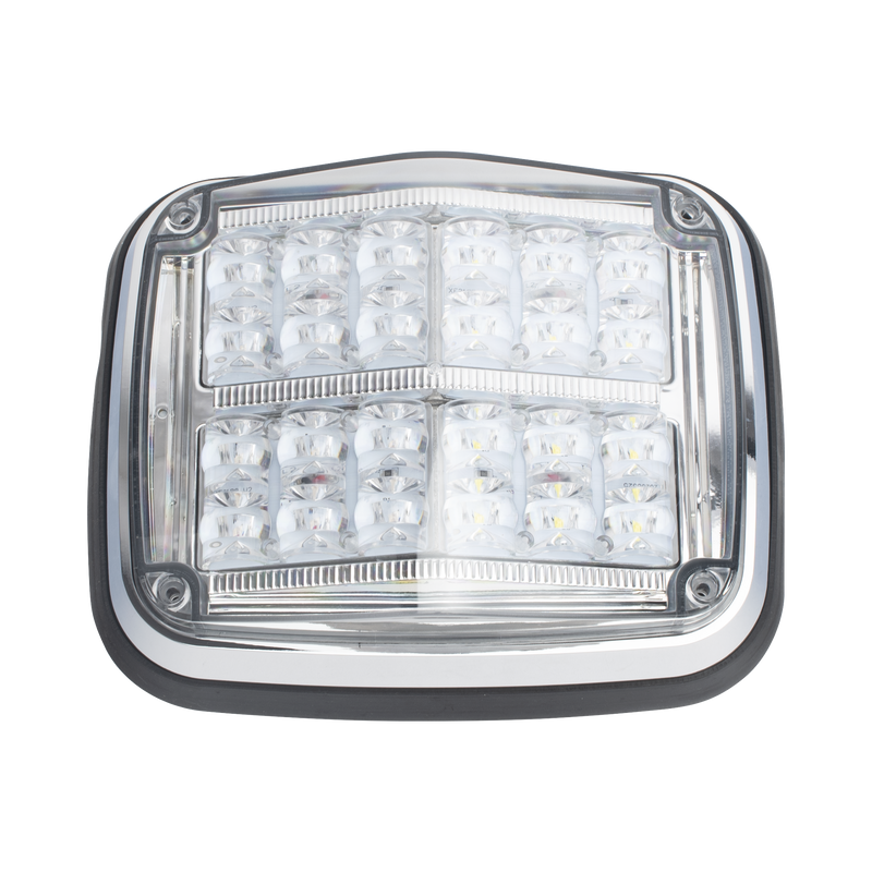 XT1895RW Luz de advertencia de 8 X 6, Color Rojo / Claro, SAE,  IP67, Ideal para Ambulancias