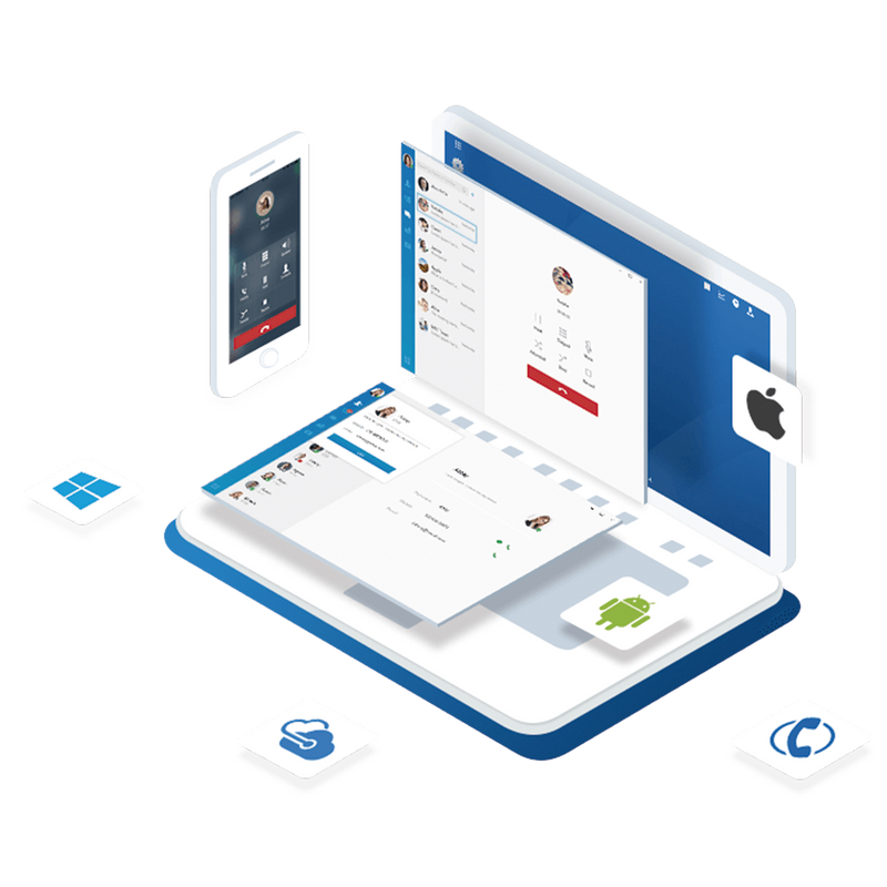 YEACLOUD5EXT Conmutador en nube Yeastar 5 extensiones Enterprise anuales, 5 llamadas simultáneas 500 min. de grabación en nube