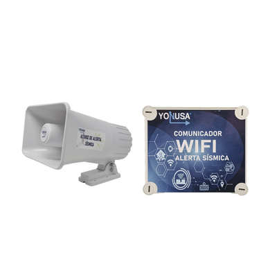 KIT de Alertamiento SISMICO con Audio Oficial SASMEX por WIFI - Toer
