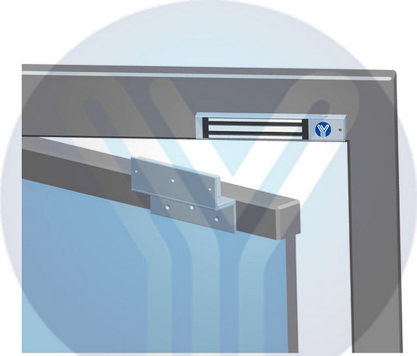YLI MBK500NZLW - Soporte de fijación en Z y L compatible con cerradura magnética YM500NW para exterior con clave YLE0850003