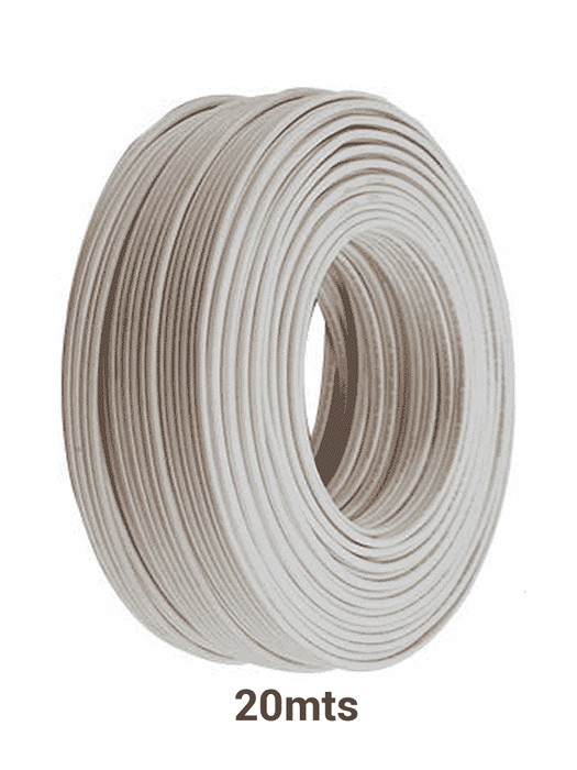 KCAB001 - Cable bujía Marca YONUSA o doble aislado para cercos eléctricos / Multifilar 22 AWG / Bobina de 20 Mts/