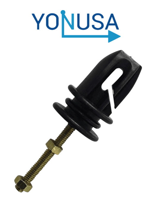 YONUSA AP401 - Aislador 3 en 1 realiza funcion de aislador Paso, esquina y tensor para cercos electricos / Resistente a la corrosión / Resistencia de tensión de 70 a 120  Kgs