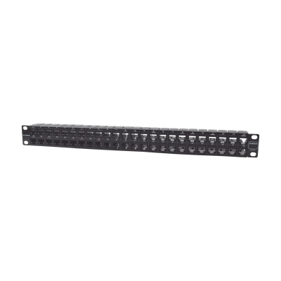 Patch Panel UTP Z-MAX de 48 puertos, Precargado con Jacks Categoría 6, Plano, 1UR