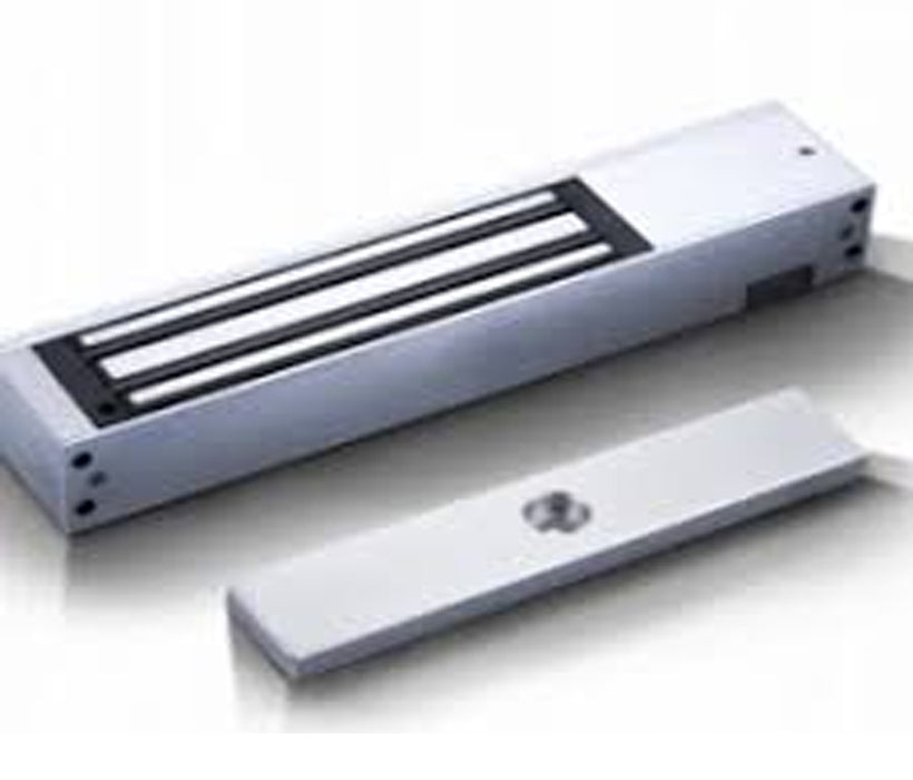 ZKTECO LM200LEDPAK - Paquete de contrachapa magnética con indicador LED de 200 kg, cuenta con entradas para conexión de sensor de puerta , voltaje de 12VDC incluye soporte LM200ZL en ZL para instalación