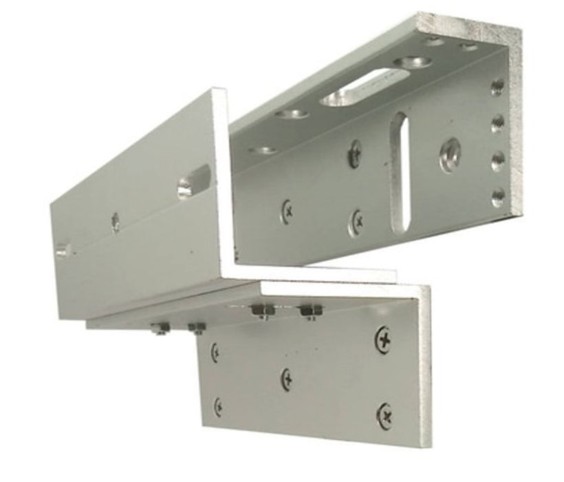 ZKTECO LM120PAK - Paquete de contrachapa magnética de 120 kg, voltaje de 12VDC incluye soporte ZL para su instalación, compatible para puertas de madera y metal