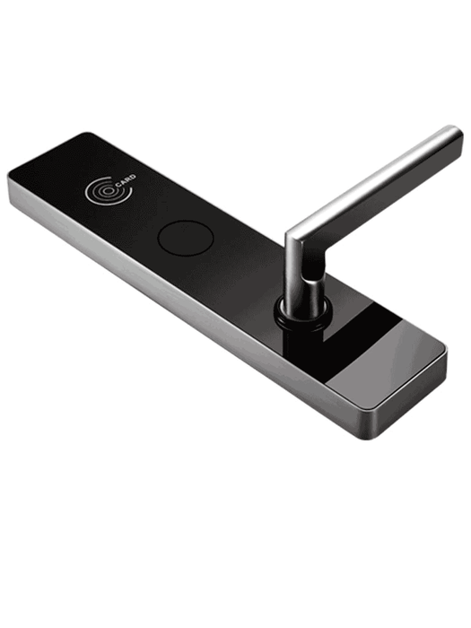 ZKTECO LH6800L- Cerradura Izquierda para Hotel con Tecnología MIFARE 13.56 MHz, Compatible con Puertas de 35 a 45 mm de Grosor, Fabricada en Aleación de Zinc, Capacidad de Registro de 224 Eventos