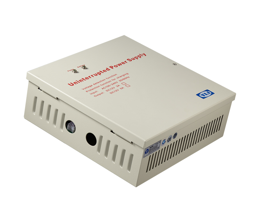 ZKTECO LM200YPAK - Contrachapa magnética de 200 kg o 440 lb, incluye soporte de instalación ZL y Gabinete metálico con salida de 12 VDC a 3A, soporta batería de respaldo