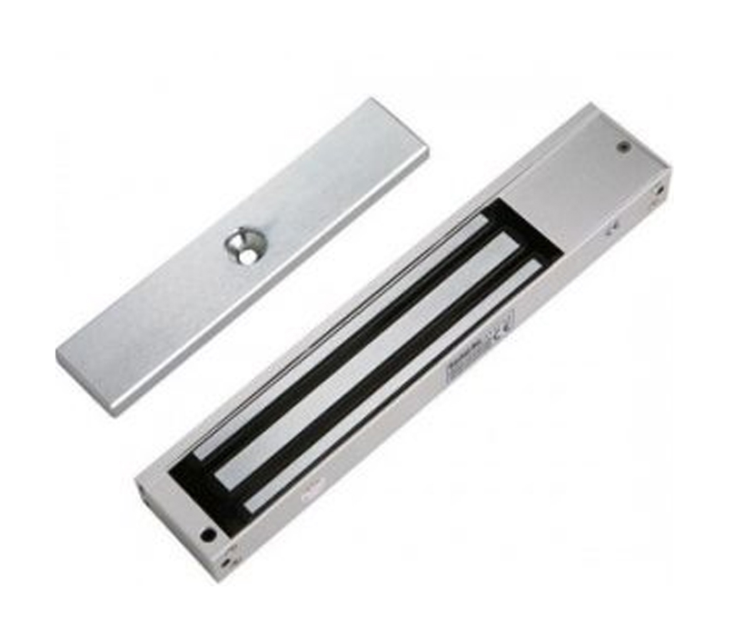 ZKTECO LM200YPAK - Contrachapa magnética de 200 kg o 440 lb, incluye soporte de instalación ZL y Gabinete metálico con salida de 12 VDC a 3A, soporta batería de respaldo
