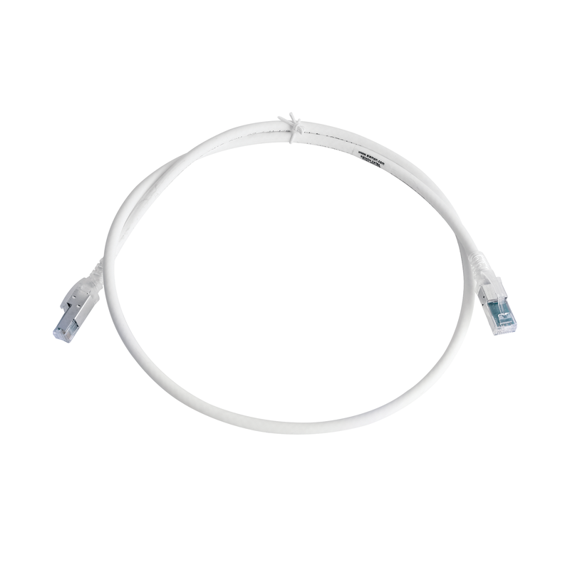ZM6A-S03-02 Patch Cord Z-MAX Cat6A S/FTP, CM/LS0H, 3ft, Color Blanco