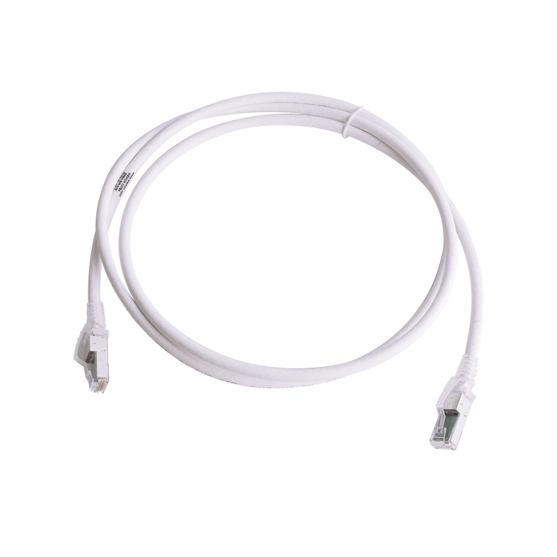 ZM6A-S05-02B Patch Cord Z-MAX Cat6A S/FTP, CM/LS0H, 5ft, Color Blanco, Versión Bulk (Sin Empaque Individual)