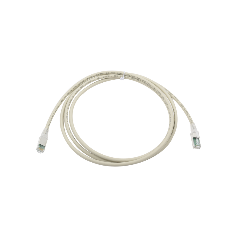 ZM6A-S07-04B Patch Cord Z-MAX Cat6A S/FTP, CM/LS0H, 7ft, Color Gris, Versión Bulk (Sin Empaque Individual)