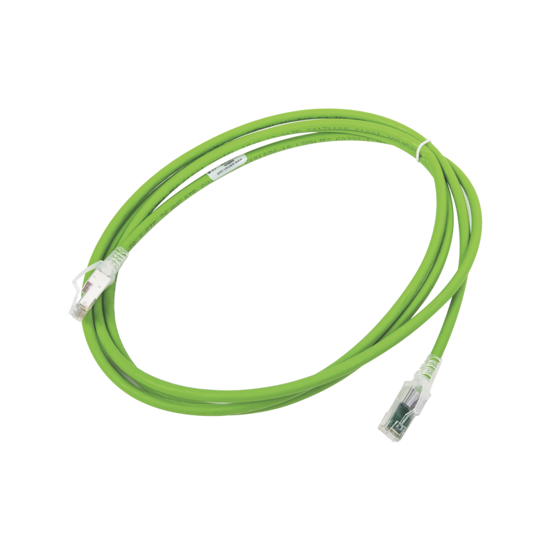 ZM6A-S07-07B Patch Cord Z-MAX Cat6A S/FTP, CM/LS0H, 7ft, Color Verde, Versión Bulk (Sin Empaque Individual)