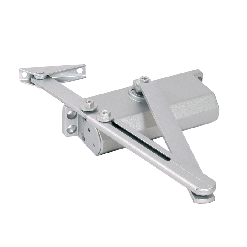 YLI YC-83-2  - Brazo cierra puerta automático / Para puertas de 100 kg / Compatible con puertas de madera, vidrio, metal / Velocidad ajustable de cierre / Instalación izquierda o derecha