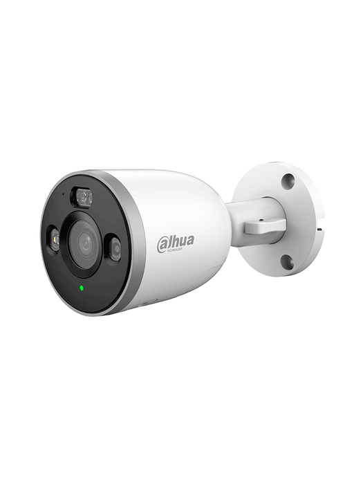 DAHUA DH-F3D-PV - Cámara IP Bullet WiFi de 3 Megapixeles full color + iluminador dual inteligente/ Alarma de luz y sonido/ Detección de humanos y vehículos/ Audio de dos vías/ 30m de IR y luz visible/ IP67/
