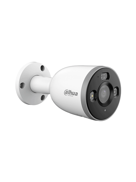 DAHUA DH-F3D-PV - Cámara IP Bullet WiFi de 3 Megapixeles full color + iluminador dual inteligente/ Alarma de luz y sonido/ Detección de humanos y vehículos/ Audio de dos vías/ 30m de IR y luz visible/ IP67/