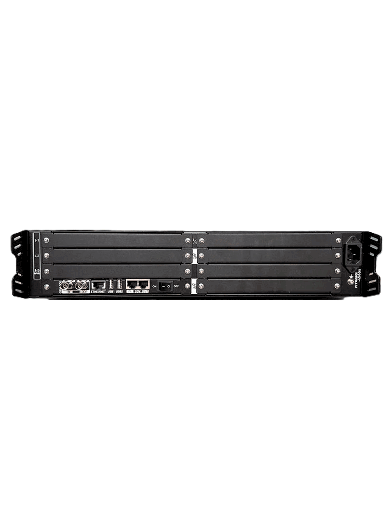H2 Frame NOVASTAR: procesador de video Todo-en-Uno que integra la unión de múltiples señales, procesamiento de imagen y control LED. Ideal para instalaciones premium y entornos profesionales que requieren máxima calidad visual y fiabilidad.