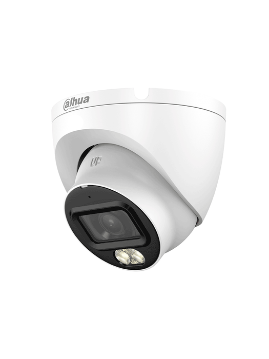 DAHUA DH-HAC-HDW1209TLQN-A-LED-0280B-S3 -Cámara Domo Full Color de 2 MP con lente de 2.8mm y ángulo de 103° Micrófono integrado, iluminación de 30 m, tecnología Starlight y DWDR. Resistente con IP67, visión clara en baja luz