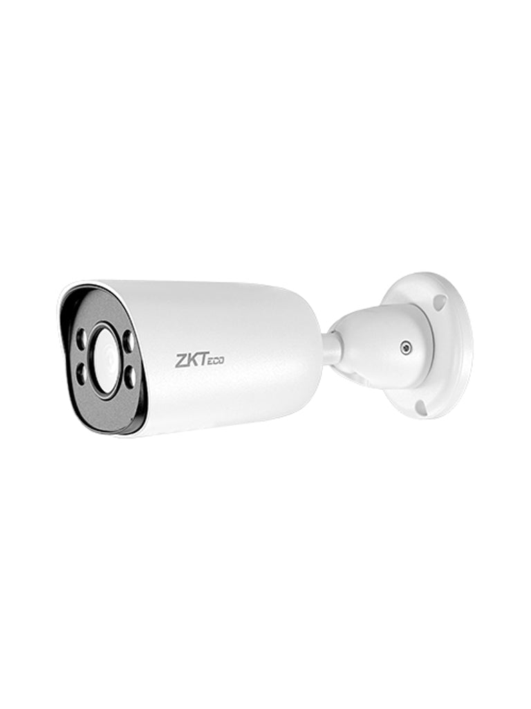 ZKTECO BS-852B31C-S2-C-MI-S – Cámara IP Bullet Full Color de 2 MP, Serie BioSense, Lente 2.8 mm, Micrófono Integrado, Video Analítico IVA, Visión nocturna a color hasta 30 m, PoE, IP67, Onvif y Carcasa Metálica