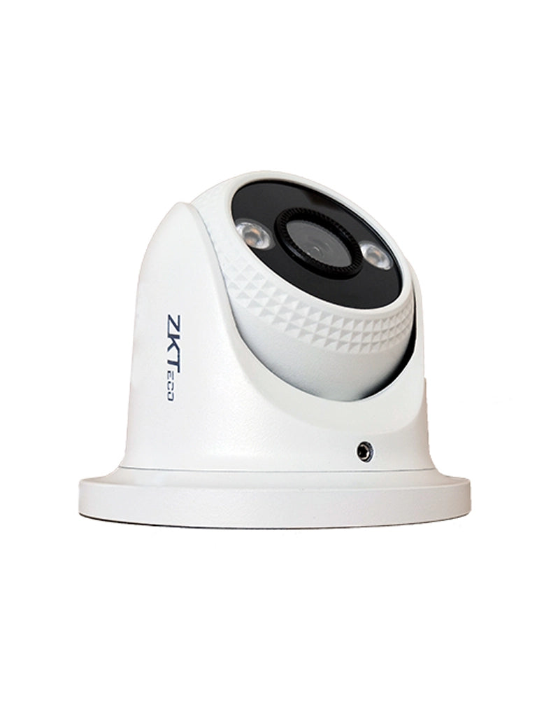 ZKTECO ES-852B31C-S2-C-MI-S – Cámara IP Domo Full Color de 2 MP, Serie BioSense, Lente 2.8 mm, Micrófono Integrado, Video Analítico IVA, Visión nocturna a color hasta 30 m, PoE, IP67, Onvif y Carcasa Metálica