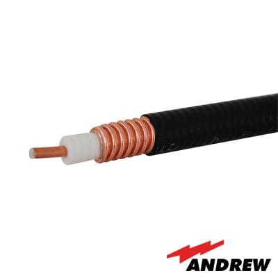 Cable coaxial HELIAX Superflexible de 1/2, cobre corrugado, blindado, 50 Ohms