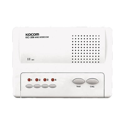 KIC-304 Sistema de intercomunicador manos libres para 4 extensiónes